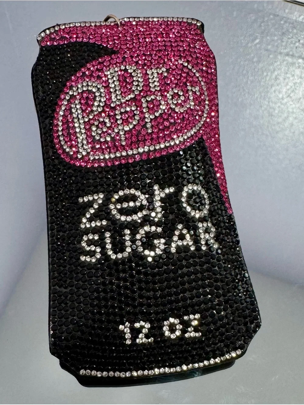 New Dr. Pepper Zero Sugar Crystal Keychain/Bag Charm